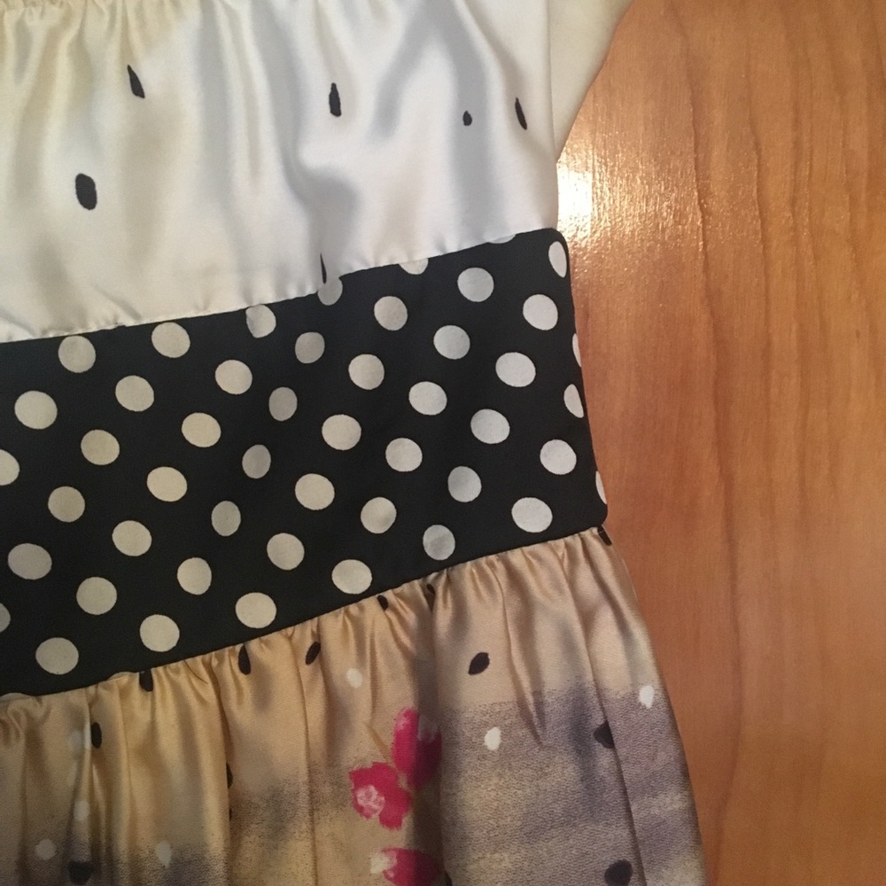Polka Dot and Floral Party Dress